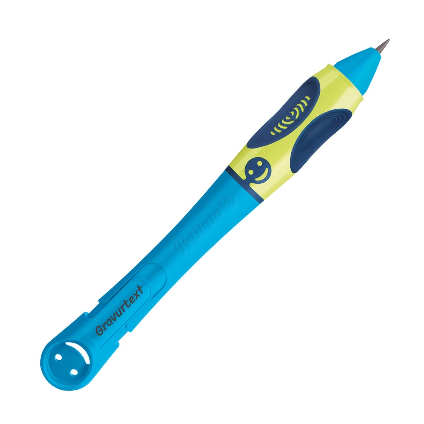 Pencil griffix® B2NB Neon Fresh Blue with laser engraving