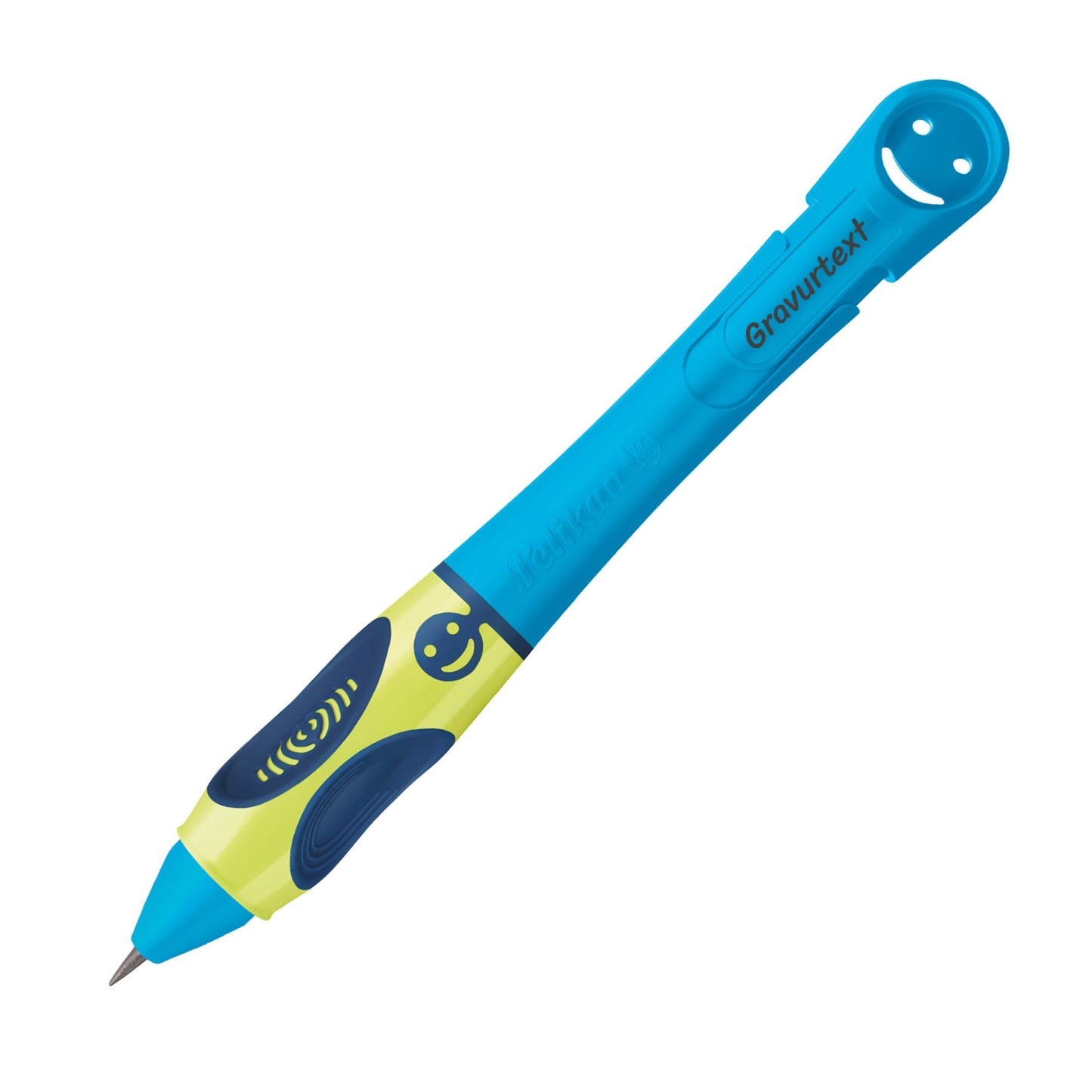 Pencil griffix® B2NB Neon Fresh Blue with laser engraving