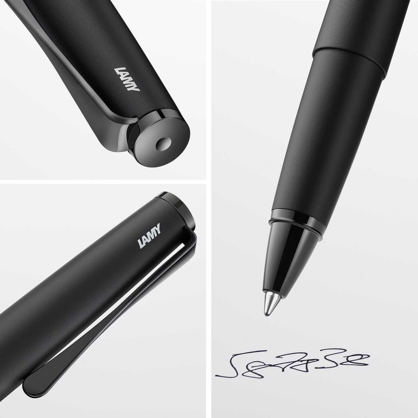 Rollerball pen studio Lx 366 all black incl. laser engraving