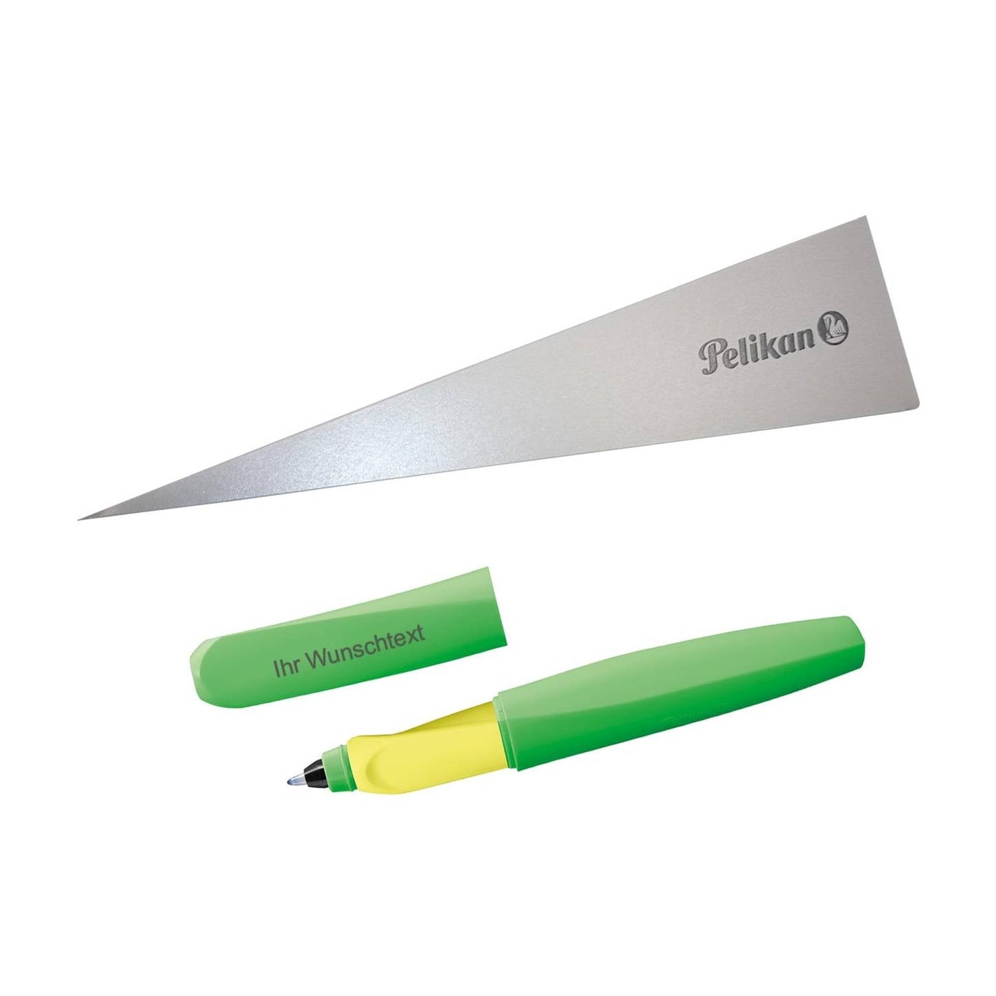 Rollerball pen Twist R457 neon green with laser engraving