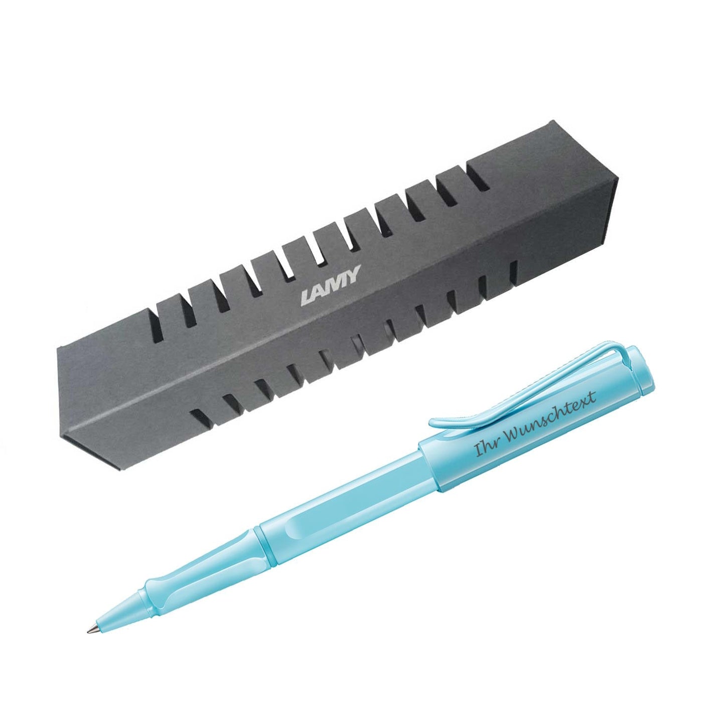 Rollerball pen safari 3D1 aquasky (light blue) incl. engraving